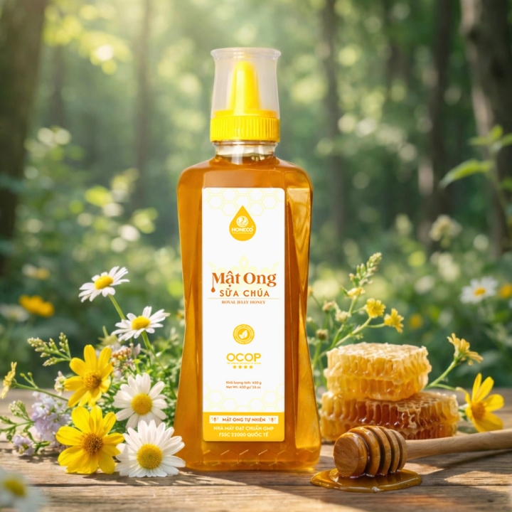 Mật Ong Sữa Chúa Honeco 450g